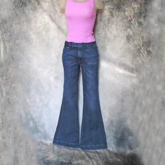 Vintage Bell Bottom Jeans 70s Ralph Lauren POLO Authentic 1970s - Picture 8 of 16